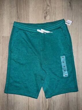 Old Navy Boys Teal Shorts XL (14–16) NWT | Pull-On Elastic Waist